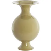 Light & Living BOLULLA vaas metaal glans olijfgroen Ø26x45 cm decoratieve vaas -