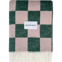 Maison Deux Checkerboard Plaid Groen / Roze-130 x 200 cm