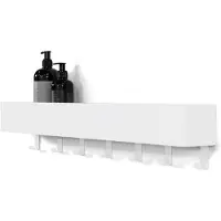 Spinder Design Multi 7 Wandkapstok H 13 cm - Wit