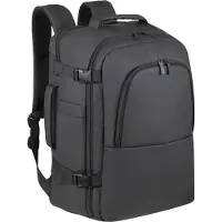 Rivacase 8465 Tegel - Eco Laptoptas 17.3 inch - Rugzak 28L - Waterbestendig - Recycled - Zwart