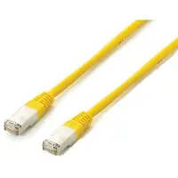 Equip 605660, patchkabel Cat6A, S/FTP, 2xRJ45, 1,00 meter, geel, LSZH, polybag