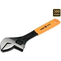 VOREL - Verstelbare Moersleutel - 300mm - Ergonomische Greep - Meten Schaal
