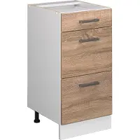 Vicco R-Line Keukenonderkast – 40 cm met laden, zonder werkblad Sonoma