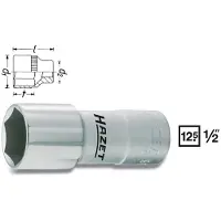 Hazet Bougiedopsleutel 900MGT · 1/2 inch (12,5 mm) vierkant hol · Buiten-zeskant-profiel · SW 20,8 mm · 13/16?