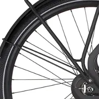 Cortina Bearing Co. spatbordstang achter 28 common jet black matt