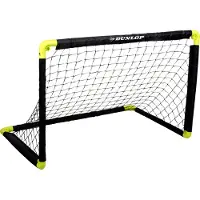 Dunlop Voetbaldoel - Voetbalgoal 90 x 59 x 61 cm - Voetbal Goal Opvouwbaar - Makkelijk op te Bergen - Voetbal Training Doel voor Kinderen en Volwassenen - Kunststof - Zwart/ Geel