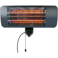 Alpina Infrarood Verwarming Hangend - Terras Heater 2000W 3 Warmtestanden - Spatwaterdichte Terrasheater IP34 met Infrarood Paneel - Terrasverwarmer