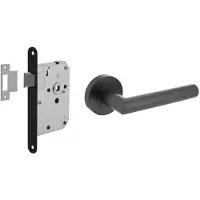 Intersteel Compleet deurklinkset Bastian antraciet
