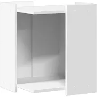 Syfax Kattenbakkast 42x42x51 cm bewerkt hout wit