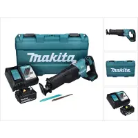 Makita Sabelzaag, DJR 187 RG1K Accu Reciprozaag 18 V Brushless + 1x Accu 6,0 Ah + Lader + Koffer