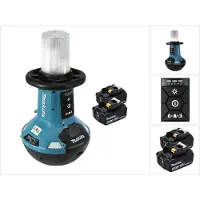 Makita DML 810 T Battery LED area light 18 / 36 V ( 2 x 18 V ) 5500 lm IP54 + 2x accu 5.0 Ah - zonder L