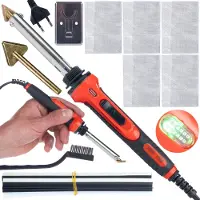 Rosfix Red Odysseya 100W RRO100W soldeerbout voor kunststof en kunststof coatings (2x PP, PE, ABS, PVC), met 5 sproeiers, punt en standaard
