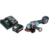 Makita GA 041 GM101 Accu haakse slijper 40 V max. 125 mm X-LOCK Brushless + 1x oplaadbare accu 4.0 Ah + lader
