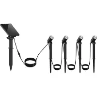 Lumisky Set van 4 gekoppelde zonne-spotlights 100LM ROUNDY MINI