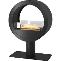 SOLOLED Incyrcle Stand 2Side Bioethanol-werkbladkachel - Ronde design bioethanolkachel met dubbele voorzijde, diameter 70 cm
