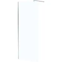 Aurlane Paroi de Douche 80x195 cm en Verre Trempé 5 mm - Finition Chromé - CHROMED ELEMENTARY