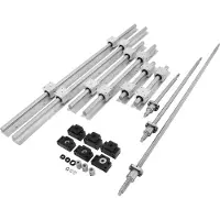 Vevor Lineaire Geleiding Sbr20 Lineaire Rail 3 Kogelomloopspindel Rm1605-350/650/1050mm Slijpbanken Anti-Speling