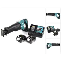 Makita DJR 187 RT accu reciprozaag 18 V borstelloze reciprozaag + 2x 5,0 Ah accu + oplader