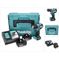 Makita DDF 487 RGJ accuboormachine 18 V 40 Nm borstelloos + 2x accu 6.0 Ah + lader + Makpac