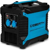 Eberth 2000 Watt omvormer-generator, stil, noodstroomaggregaat met 3 pk benzinemotor, 4-takt, stroomgenerator met 2x 230V en 2x USB-aansluiting