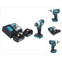 Makita DTW 181 RT accu slagmoersleutel 18 V 210 Nm 1/2" borstelloos + 2x oplaadbare accu 5.0 Ah + lader