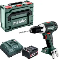 Metabo Boormachine + slagboor, BS 18 LT accuboormachine 18 V 60 Nm + 1x oplaadbare accu 4.0 Ah + lader + metaBOX (Oplaadbare batterij)