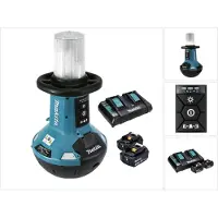 Makita DML 810 PF Akku LED Flächenlicht 18 / 36 V ( 2 x 18 V ) 5500 lm IP54 + 2x Akku 3,0 Ah + Doppe
