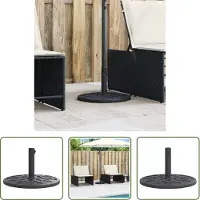 The Living Store De Living Store parasolstandaard voor parasols met een mast van 38/48 mm, met een gewicht van 12 kg, rond model
