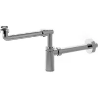 Sonstiges King Wastafelsifon, ruimtebesparend, 5/4", afvoer 32mm, ABS/chroom