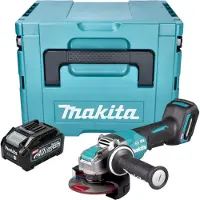 Makita GA 047 GM101 Accuslijper 40 V max. 125 mm X-LOCK Brushless + 1x accu 4.0 Ah + Makpac - zonder lader