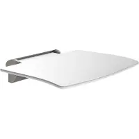 Delabie Delabie, Douchezitting, Be-Line, met voet, opklapbaar, afneembaar, aluminium, antraciet
