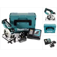 Makita DSS 501 RTJ 18V 136 mm Li-ion accucirkelzaag in Makpac + 2x 5.0 Ah accu + lader