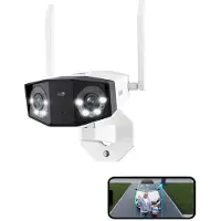 Reolink Duo 2 WiFi - 4K Draadloze Buitencamera - 180° Panoramisch Zicht - Slimme Detectie Personen/Voertuigen/Dieren