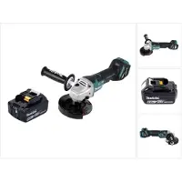 Makita DGA 517 G1 accu haakse slijper 18 V 125 mm borstelloos + 1x oplaadbare accu 6.0 Ah - zonder lader