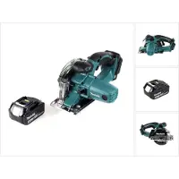 Makita DCS 552 G1 18 V accu metaalhandcirkelzaag 136 mm + 1x 6,0 Ah accu + zaagblad en veiligheidsbril - zonder oplader