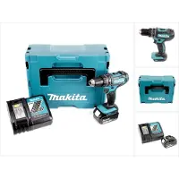 Makita DHP 482 RF1J accu klopboormachine 18V 62Nm + 1x oplaadbare accu 3.0Ah + lader in Makpac