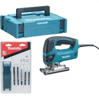 Makita 4350 FCTJ pendelzaag 720 watt 135 mm + 10-delige zaagbladenset + Makpac