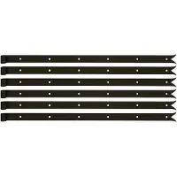Alberts 862800 heng | in verschillende uitvoeringen | zwart | rol Ø14 mm | afmetingen 800 x 35 mm | Set van 6