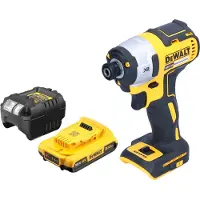 DeWalt DCF 887 D1 accu-slagschroevendraaier 18 V 205 Nm 1/4" borstelloos + 1x accu 2,0 Ah + oplader