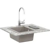 vidaXL Wasbak Grijs 560 x 460 mm 80% Kwarts en 20% Hars