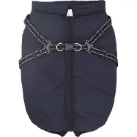 vidaXL Hondenjas Marineblauw L52 Fleece en polyester