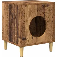 Syfax Kattenhuis Oudhout 42,5 x 40 x 53 cm Bewerkt hout