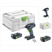 Festool TID 18-Basic accu-slagmoersleutel 18 V 180 Nm 1/4" + 1x oplaadbare accu 3,0 Ah + systainer - zonder oplader