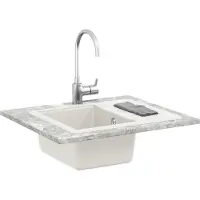 vidaXL Wasbak Wit 560 x 460 mm 80% Kwarts en 20% Hars