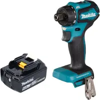 Makita Boormachine + slagboor, DDF 083 G1 Accuboormachine 18 V 40 Nm 1/4'' borstelloos + 1x oplaadbare accu 6.0 Ah - zonder oplader