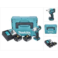 Makita DTW 301 RFJ Akku Schlagschrauber 18 V 330 Nm 1/2" Brushless + 2x Akku 3,0 Ah + Ladegerät +