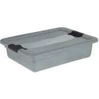 Keeeper Bewaarbox 'Cornelia', 28 liter, kristalgrijs