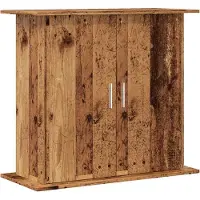 vidaXL Aquariumstandaard 81x36x73 cm bewerkt hout oud houtkleurig