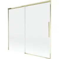Mexen Rox tweedelige verschuifbare badwand 170 x 150 , transparant, goud - 8C9-170-001-50-00