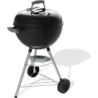Weber Bar-B Kettle - Ø 47 cm Grillrooster - Houtskoolbarbecue - Zwart - Asopvangschaal - 2 Duurzame weersbestendige wielen - Dekselthermometer - 2 Gereedschapshaken - Kras- en roestbestendig